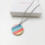 Florida Wooden Necklace, thumbnail 1 of 6