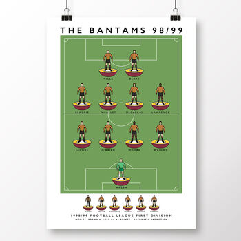 Bradford City The Bantams 98/99 Poster, 2 of 8