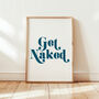 Get Naked Giclée Retro Art Print, thumbnail 2 of 4