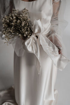 Personalised Wedding Bridal Bouquet Ribbon, 7 of 9