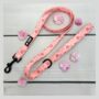 Pink Floral Dog Lead, thumbnail 1 of 3