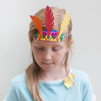 Make Your Own Aztec Headdress Kit, 4 of 5