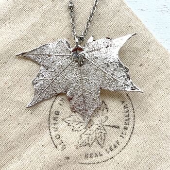 Small Canadian Maple Leaf Pendant, 6 of 12