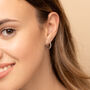 Small Bubble Huggie Hoop Earrings, thumbnail 3 of 6