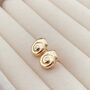 Spiral Shell Stud Earrings, thumbnail 2 of 7