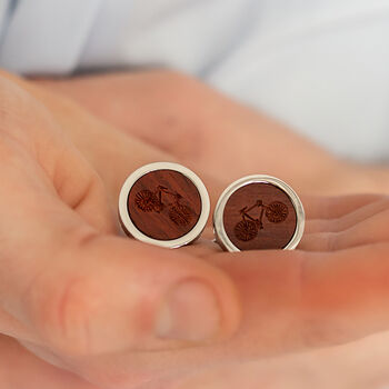 Bike Wooden Cufflinks, 3 of 4