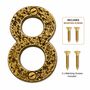Hammered Brass House Number Plaque, thumbnail 11 of 12