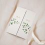 Minimal Eucalyptus Gatefold Wedding Invitations, thumbnail 2 of 5