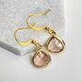 Champagne Crystal Drop Earrings, thumbnail 4 of 4