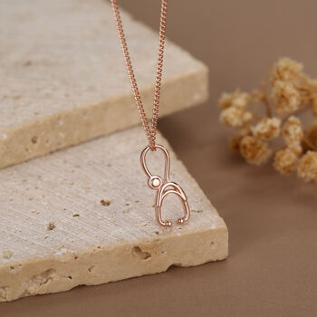 Sterling Silver Stethoscope Necklace, 4 of 12