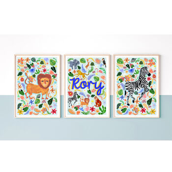 Safari Animal Name Print Set, 3 of 12