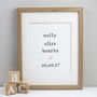 Personalised New Baby Print, thumbnail 2 of 2