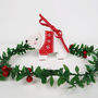 Polar Bear In Festive Jumper Christmas Tree Decoration, thumbnail 4 of 8