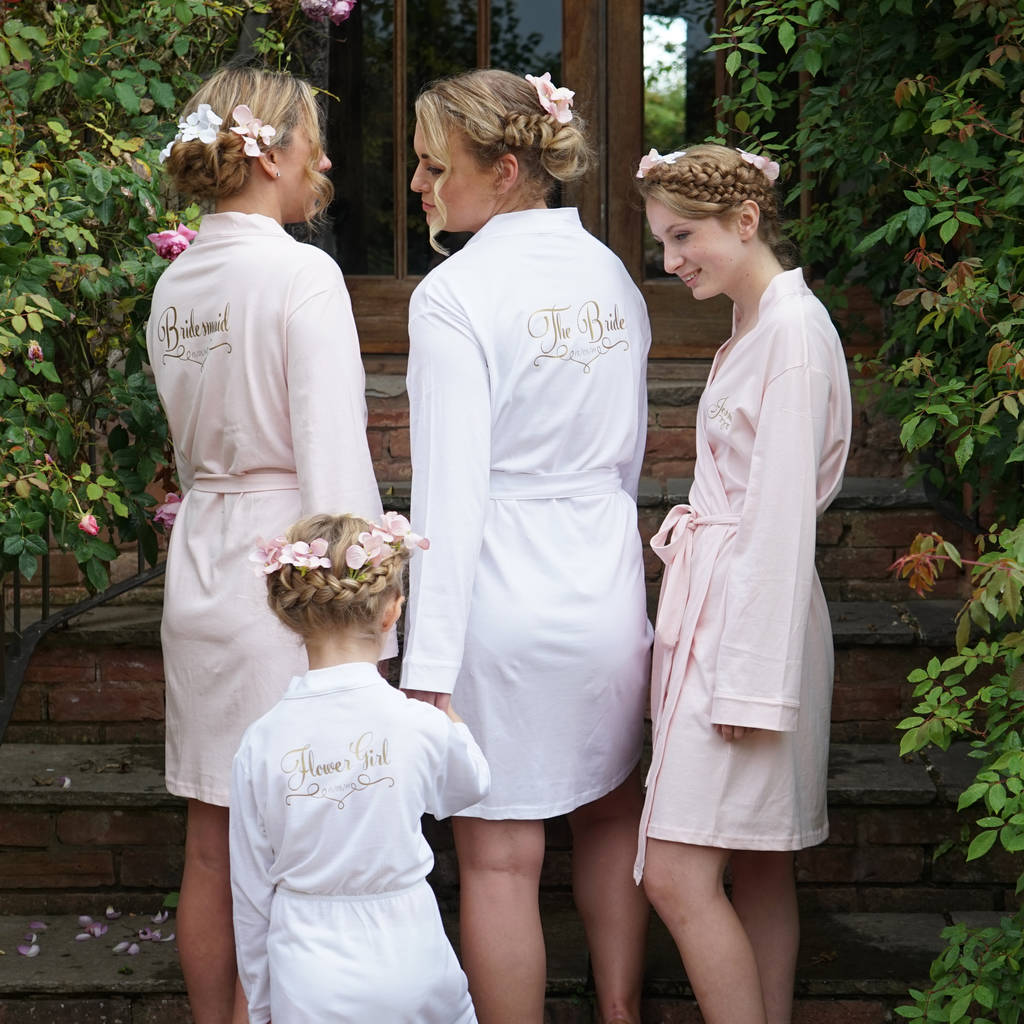 Personalised Bridesmaid Robes/Dressing Gown | Love Pamper Company