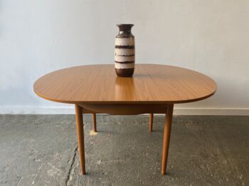 Mid Century Modern Extending Dining Table By Schrieber, 4 of 12