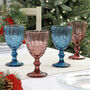 Set Of Four Sapphire And Amethyst Goblets, thumbnail 1 of 6