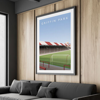 Brentford Griffin Park New Road Stand Poster, 3 of 8