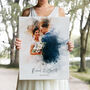 Watercolor Couple Portrait From Photo Gift For Her/Him, Valentines Day Gift, thumbnail 4 of 8