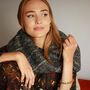 Personalised Chunky Metallic Check Hand Felt Scarf, thumbnail 7 of 10