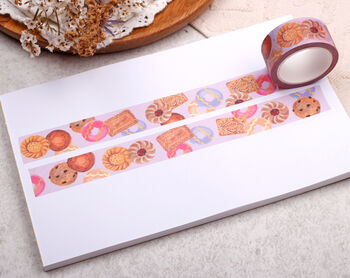 Lilac Biscuit Washi Tape Eco Friendly Paper Masking Tape, 2 of 2