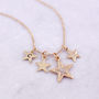 Diamante Star Charm Necklace, thumbnail 7 of 7