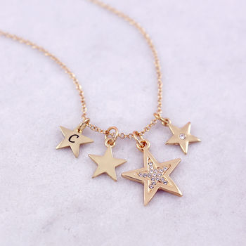Diamante Star Charm Necklace, 7 of 7