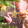 Baby's First Christmas Engraved Star Decoration, thumbnail 3 of 3