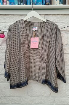 Upcycled Sari Kimono Jacket, 4 of 8