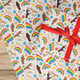 Pride Flag Gift Wrapping Paper Roll Or Folded, thumbnail 1 of 3