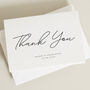 Script Thank You Card Personalised, thumbnail 2 of 4