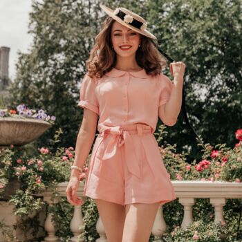 Emma Shorts In Windsor Wine Vintage 1940s Style, 2 of 2