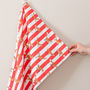 Fox Stripe Tea Towel, thumbnail 1 of 3
