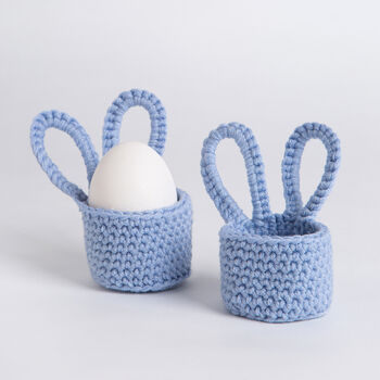Three Bunny Egg Cup Easy Crochet Kit, 6 of 9
