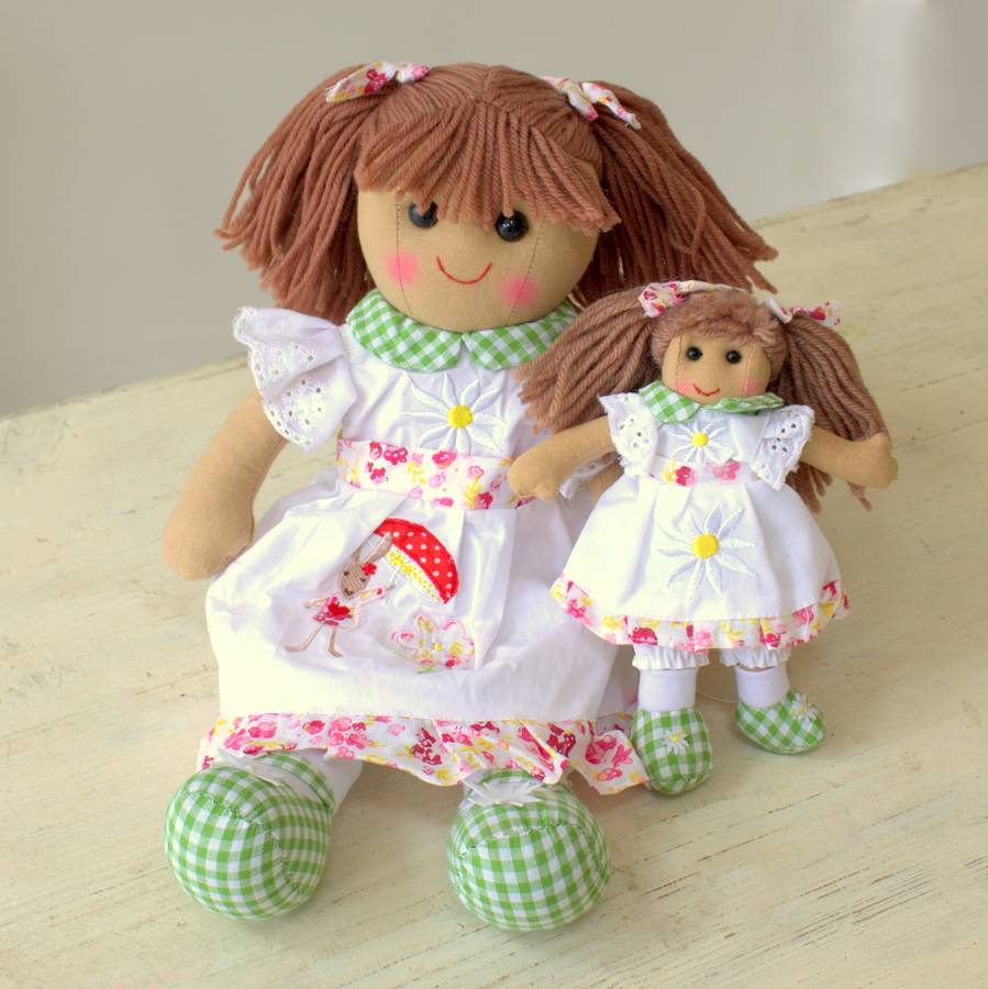 Mother And Daughter Springtime Rag Doll By Little Ella James