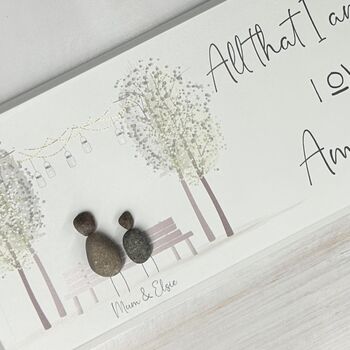 Personalised Mum Pebble Wall Sign, 2 of 3