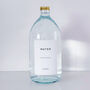 Clear Glass Bottle With Screw Lid And Personalised Waterproof Label, thumbnail 8 of 9