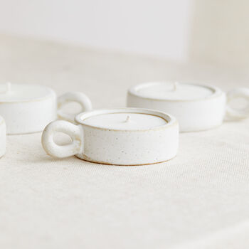 Scandi: Ceramic Tea Lights Box Of Four, 3 of 6