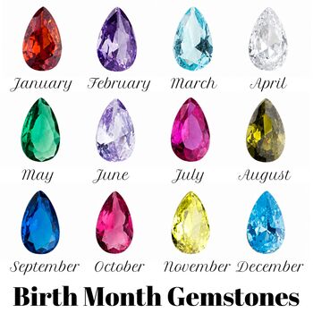 Custom Birthstone Pear Drop Bracelet, 5 of 6