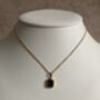 18 K Gold Emerald Pendant Necklace, thumbnail 2 of 9