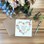 Floral Heart Mother's Day Card, thumbnail 5 of 6