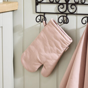 Blush Pink Cotton Kitchen Accessories, 4 of 5