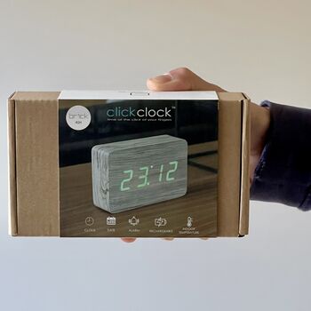 Brick Ash Click Clock Green LED, 4 of 4