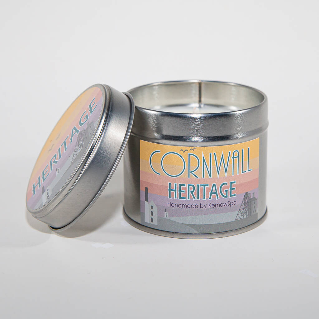 Cornwall Heritage Candle Tin By KernowSpa