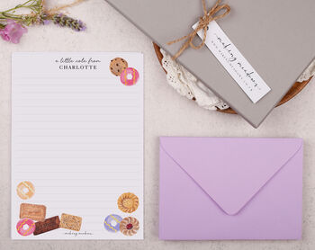 A5 Personalised Children's Stationery Set Gift With Biscuit Design, 3 of 9