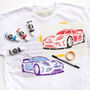 Super Sports Car Kids T Shirt Painting Starter Kit, thumbnail 6 of 10
