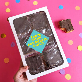 Personalised Father's Day Gooey Brownies Gift Box, 4 of 6