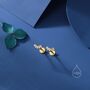Extra Tiny Curved Cz Bar Stud Earrings Sterling Silver, thumbnail 5 of 12