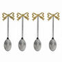 Set Of Four Bow Coffee Spoons, thumbnail 2 of 2
