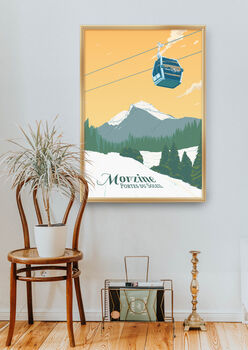 Morzine Ski Resort France Travel Poster Art Print, 4 of 8