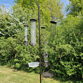 Bird Feeding Station With Large Feeders And Stabilizers, 12 of 12